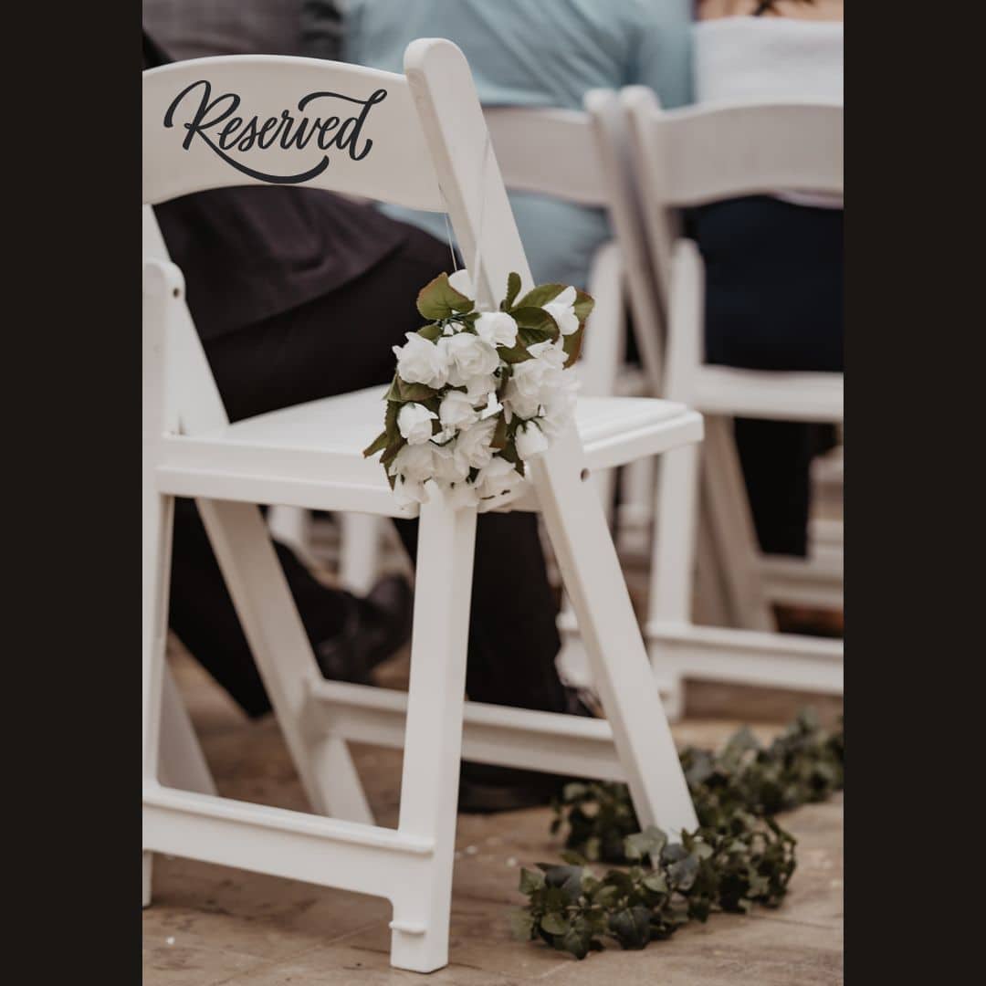 reserving a chair for a loved one